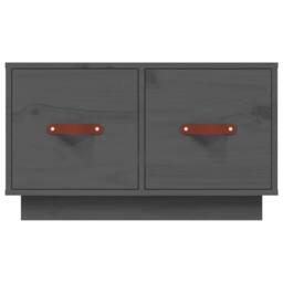 Berkfield Home Coffee Table Grey 60x53x35 cm Solid Wood Pine - Size: 60 x 53 x 35 cm - thumbnail 6