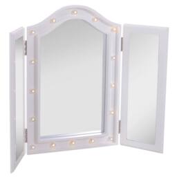 ERGOVEXA Trifold Tabletop Mirror, 73x53.5cm Makeup Mirror Large, White - Size: 73x53.5 cm