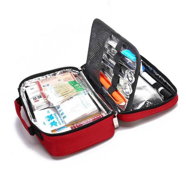 VOGREX Red Medical Organizer Bag for Diabetes Supplies - image 1