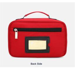 VOGREX Red Medical Organizer Bag for Diabetes Supplies - thumbnail 4