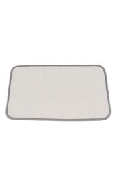 Living and Home Soft Absorbent Bath Mat Rug in Grey - Size: 40 x 60 cm - thumbnail 6