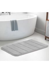 Living and Home Soft Absorbent Bath Mat Rug in Grey - Size: 40 x 60 cm - thumbnail 9