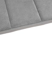 Living and Home Soft Absorbent Bath Mat Rug in Grey - Size: 40 x 60 cm - thumbnail 8