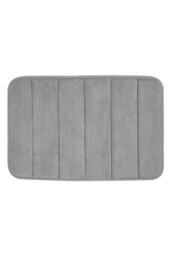Living and Home Soft Absorbent Bath Mat Rug in Grey - Size: 40 x 60 cm - thumbnail 4