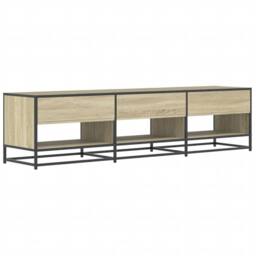 Berkfield Home TV Cabinet Sonoma Oak 180x40x46 cm Engineered Wood in Brown - Size: 180 x 40 x 46 cm - thumbnail 6