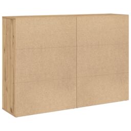 Berkfield Home Sideboards 2 pcs Artisan Oak 60x31x84 cm Engineered Wood - Size: 60 x 31 x 84 cm - thumbnail 8