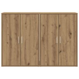 Berkfield Home Sideboards 2 pcs Artisan Oak 60x31x84 cm Engineered Wood - Size: 60 x 31 x 84 cm - thumbnail 6