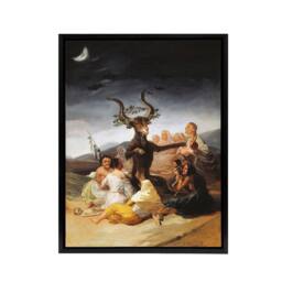 "Artery8 Francisco Goya Witches Sabbath Framed Canvas Wall Art Print - Size: W12"" x H16""" - thumbnail 1