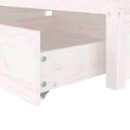 Berkfield Home Beautiful Bed Frame with Drawers White 90x200 cm - thumbnail 7