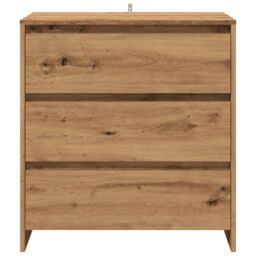 Berkfield Home Sideboard Artisan Oak 70x41x75 cm Engineered Wood in Brown - Size: 70 x 41 x 75 cm - thumbnail 4