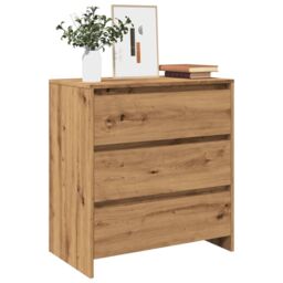 Berkfield Home Sideboard Artisan Oak 70x41x75 cm Engineered Wood in Brown - Size: 70 x 41 x 75 cm - thumbnail 1