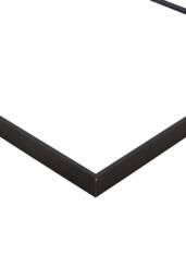 Living and Home Aluminium Alloy Framed HD Float Glass Bathroom Mirror in Black - thumbnail 4