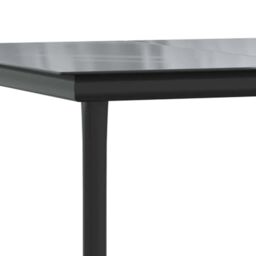Berkfield Home 5 Piece Garden Dining Set Black Poly Rattan Glass - thumbnail 9