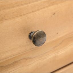 Cabinet Bits Lucca 5 Drawer Chest of Drawers Brass Knob in Light Brown - thumbnail 6