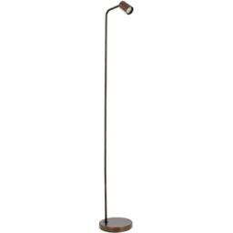 Loops Stylish Modern Bronze Floor Lamp with GU10 Light for Indoor Spaces in Brown