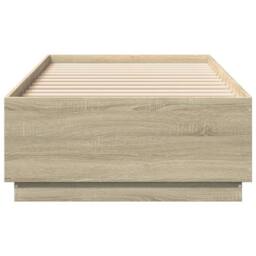 Berkfield Home Bed Frame without Mattress Sonoma Oak 90x200 cm in Light Brown - thumbnail 4