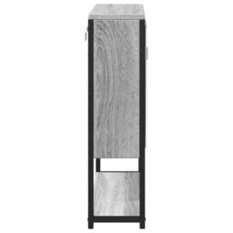 Berkfield Home Sturdy Bathroom Mirror Cabinet Grey Sonoma 60x16x60 cm Engineered Wood - Size: 60 x 16 x 60 cm - thumbnail 7
