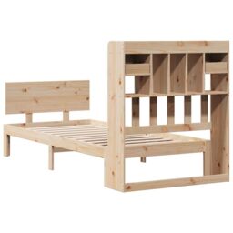 Berkfield Home Bookcase Bed without Mattress 90x200cm Solid Wood Pine in Brown - Size: 90x200 cm - thumbnail 6