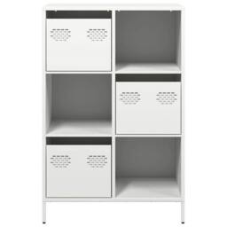 Berkfield Home Highboard White 68x39x103.5 cm Steel - thumbnail 5