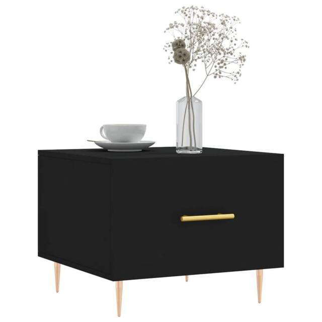 Berkfield Home Decorative Coffee Table Black 50x50x40 cm Engineered Wood - Size: 50 x 50 x 40 cm - image 1