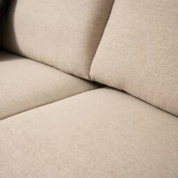 Bravich LTD Brixton 2 Seater Sofa - Modern Fabric Sofa with Steel Legs in Cream - thumbnail 8