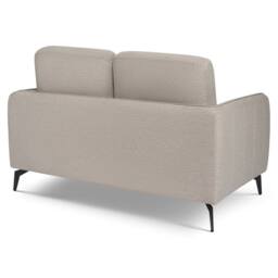 Bravich LTD Brixton 2 Seater Sofa - Modern Fabric Sofa with Steel Legs in Cream - thumbnail 5