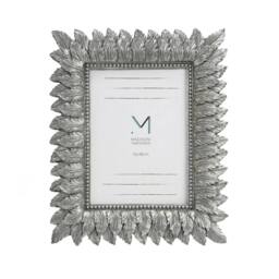 Madison & Mayfair Art Deco Style Silver Leaf Design Photo Frame - thumbnail 2