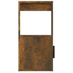 Berkfield Home Sideboard Smoked Oak 80x30x60 cm Engineered Wood in Brown - Size: 80 x 30 x 60 cm - thumbnail 8