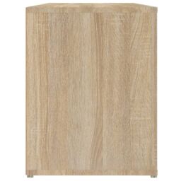 Berkfield Home Shoe Rack Sonoma Oak 100x35x45 cm Engineered Wood in Brown - Size: 100 x 35 x 45 cm - thumbnail 6