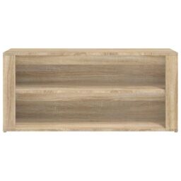 Berkfield Home Shoe Rack Sonoma Oak 100x35x45 cm Engineered Wood in Brown - Size: 100 x 35 x 45 cm - thumbnail 5