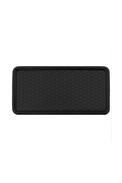 JVL Opus Moulded Rubber Boot Tray Mat 41x81cm in Black - Size: 41 cm x 81 cm - image 1