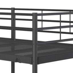 Berkfield Home Bunk Bed without Mattress Black 100x190 cm Steel - thumbnail 8