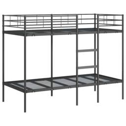 Berkfield Home Bunk Bed without Mattress Black 100x190 cm Steel