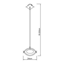 Netlighting Kromo Ceiling Pendant 1 Light G9 Antique Brass in Bronze - thumbnail 2