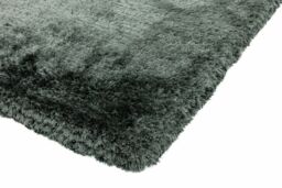 The Rug Shop UK Handmade Plain Shaggy Sparkle Luxurious Anti-Shed Area Rug in Dark Grey - Size: 200 cm x 300 cm - thumbnail 3