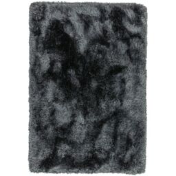 The Rug Shop UK Handmade Plain Shaggy Sparkle Luxurious Anti-Shed Area Rug in Dark Grey - Size: 200 cm x 300 cm - thumbnail 6