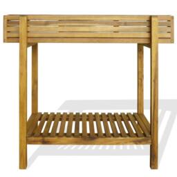 Berkfield Home Raised Garden Raised Bed Solid Acacia Wood & Zinc in Brown