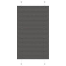 Berkfield Home Pleated Blind Black 75x100 cm Fabric Width 74.4 cm Polyester - thumbnail 2