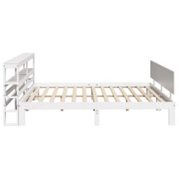 Berkfield Home Bed Frame with Headboard without Mattress White 180x200 cm Super King - thumbnail 5