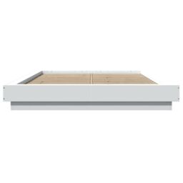 Berkfield Home Bed Frame with LED Lights without Mattress White 120x200cm - Size: Small Double - thumbnail 5