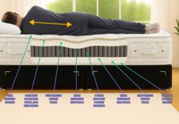 Somnior The Silk 2500 Warmth Retaining Natural Fibre Pocket Spring Mattress in White - Size: Double - thumbnail 2