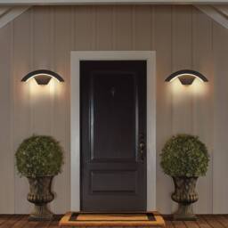 Pheashine Sleek U-Shaped Outdoor Wall Light Black 24W Warm Light 220V - thumbnail 6