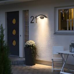 Pheashine Sleek U-Shaped Outdoor Wall Light Black 24W Warm Light 220V - thumbnail 7