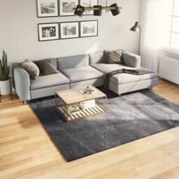 Berkfield Home Rug Short Pile Soft & Washable Anthracite 240x240 cm in Dark Grey - Size: 100 cm diameter - thumbnail 2