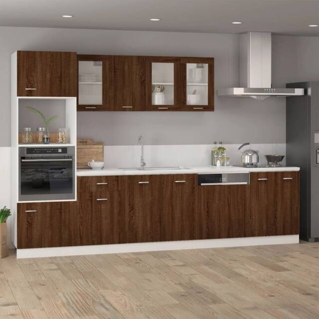 Berkfield Home Hanging Cabinet Brown Oak 39.5x31x60 cm Engineered Wood - image 1