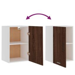 Berkfield Home Hanging Cabinet Brown Oak 39.5x31x60 cm Engineered Wood - thumbnail 8