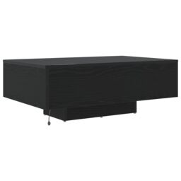 Berkfield Home Coffee Table with LED Lights Black Oak 85x55x31 cm - Size: 85 x 55 x 31 cm - thumbnail 8