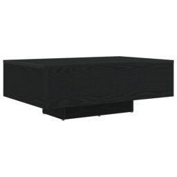 Berkfield Home Coffee Table with LED Lights Black Oak 85x55x31 cm - Size: 85 x 55 x 31 cm - thumbnail 5