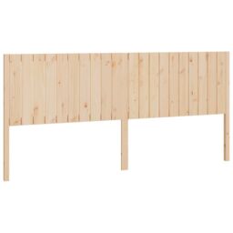 Berkfield Home Bed Headboard 205.5x4x100 cm Solid Wood Pine in Brown - thumbnail 2