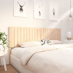 Berkfield Home Bed Headboard 205.5x4x100 cm Solid Wood Pine in Brown - thumbnail 4